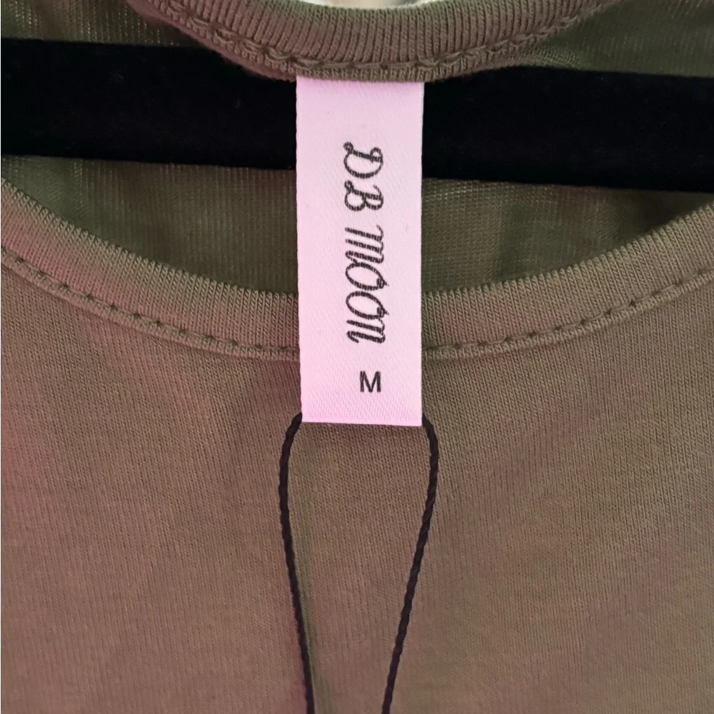 NWT DB Moon empire waist midi dress green medium US 8/10 - Picture 4 of 8